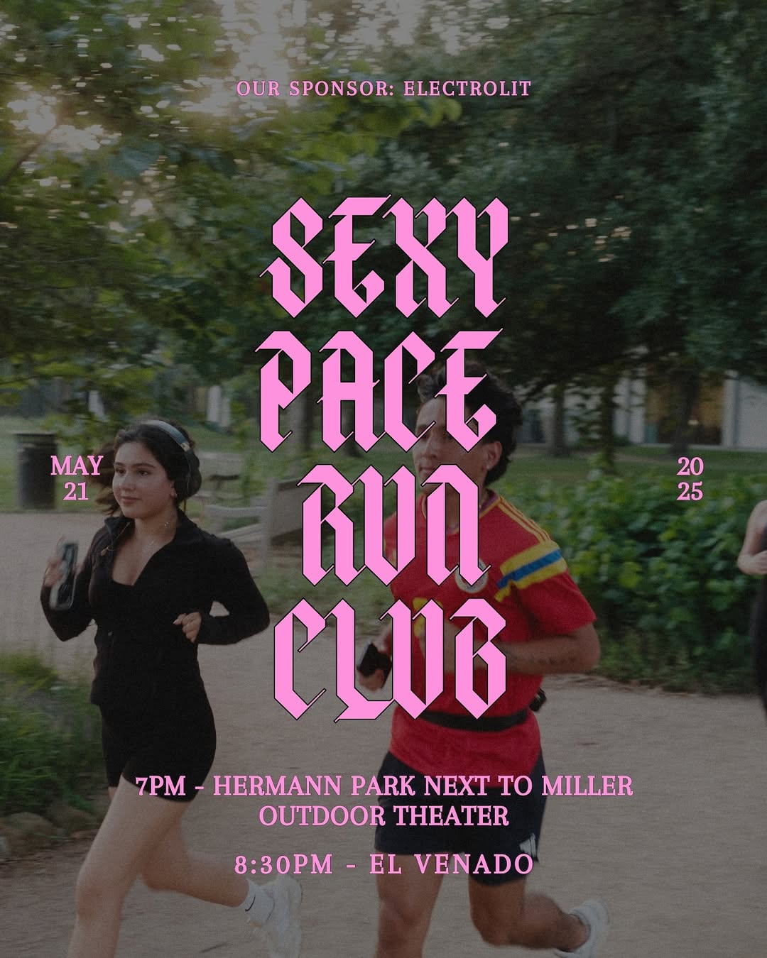 Houston Running Club Sexy Pace  Flyer